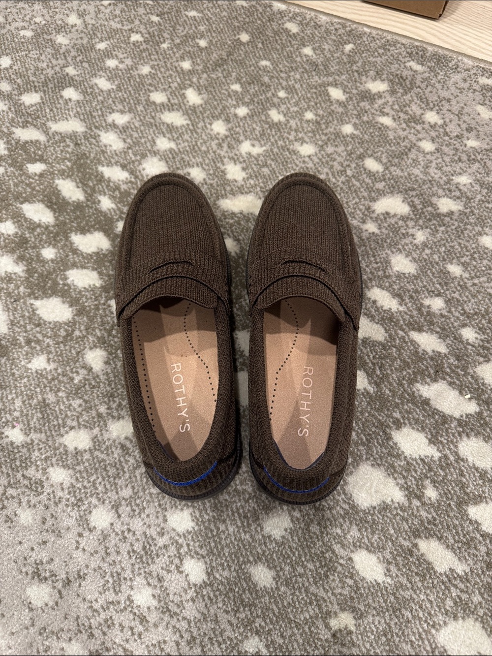 Rothy's Women’s Dark Brown Knit Penny Loafers